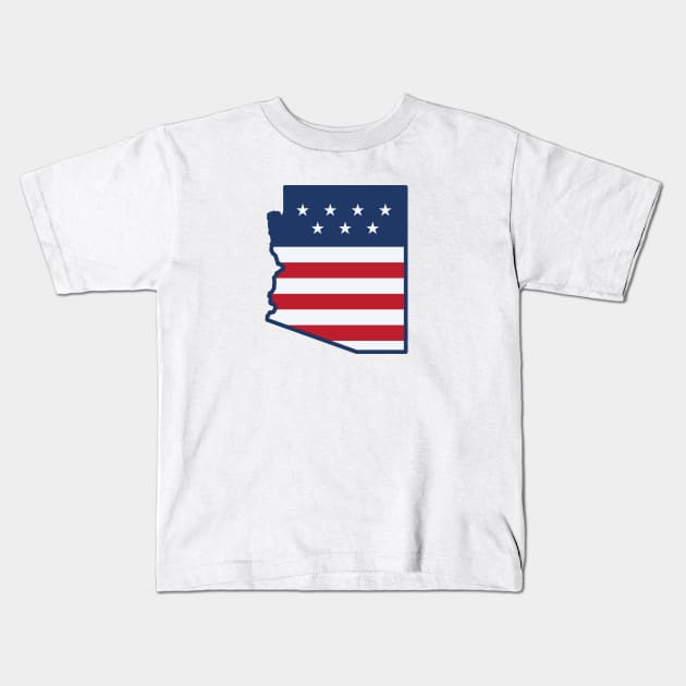 Stars and Stripes Arizona Kids T-Shirt by SLAG_Creative